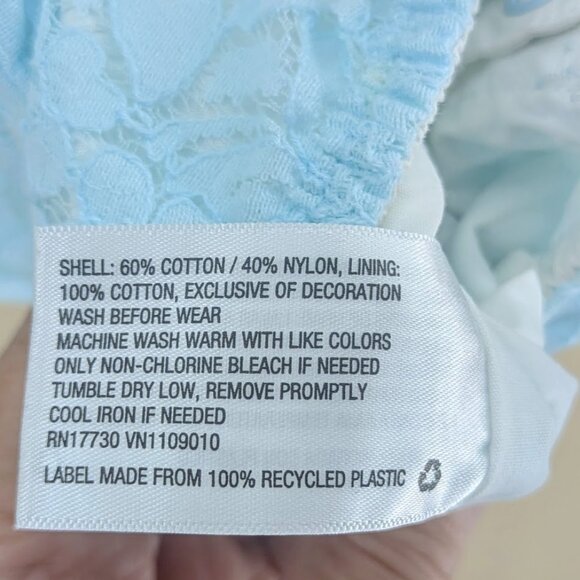 3-6 Month Infant Girl Lace Lt. Blue Bubble Romper Cat & Jack Very Feminine - Picture 5 of 5